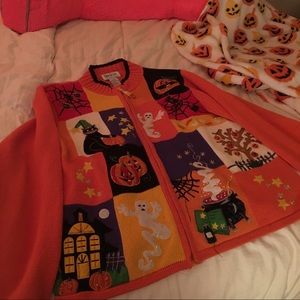 Halloween Spooky Cardigan Sweater